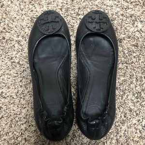 Tory Burch Reva Black Flats